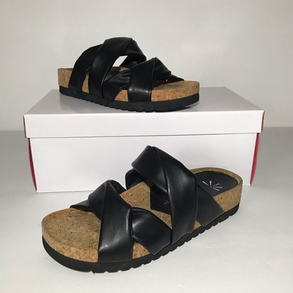 Isaac Mizrahi Live! Faux Leather Sandal